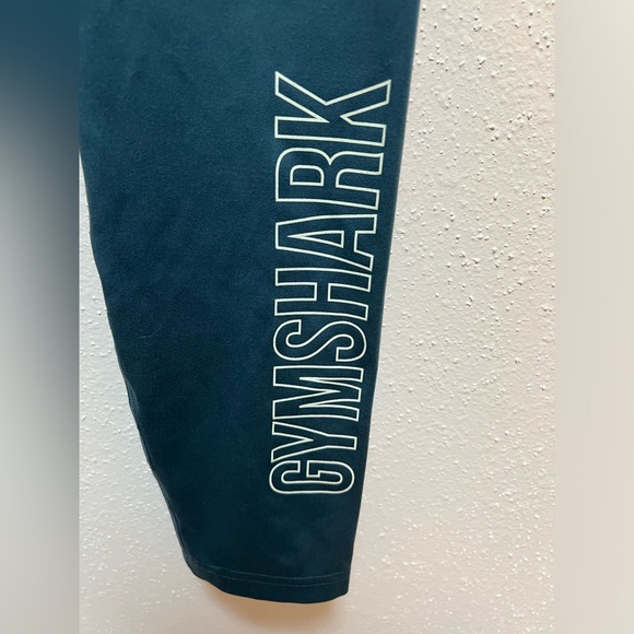 Gymshark Vital Seamless High Waist Leggings Teal Green Logo‎ Size L - Picture 5 of 6